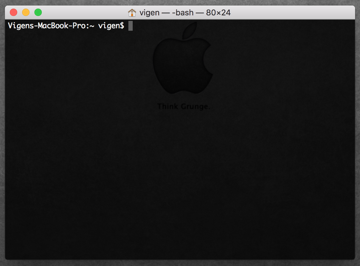 mac os Terminal