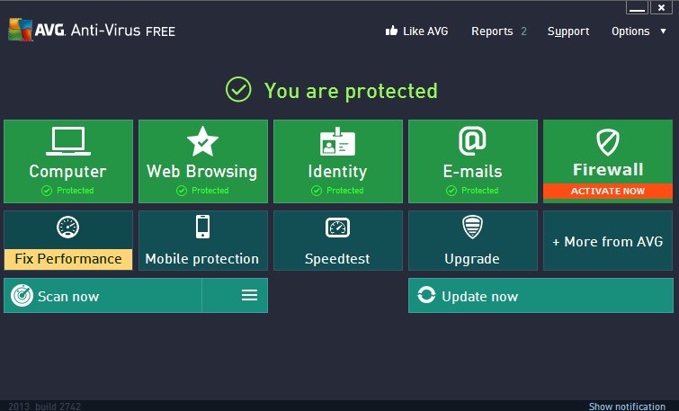 free avg 2013